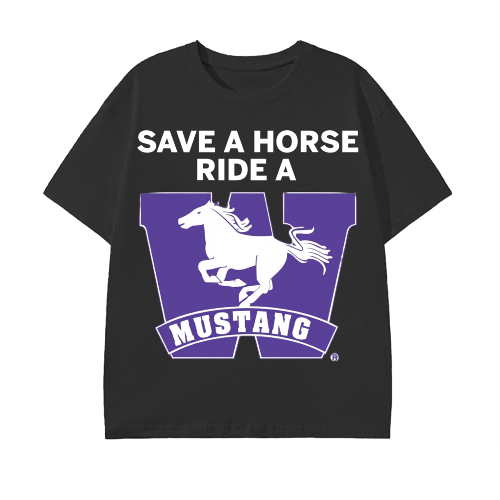 "SAVE A HORSE RIDE A MUSTANG" TEE
